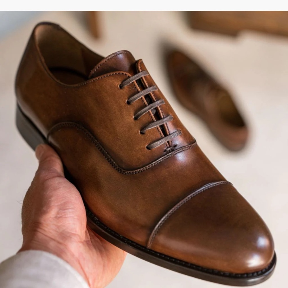 Thursday Brown Leather Dress Shoes NWOT